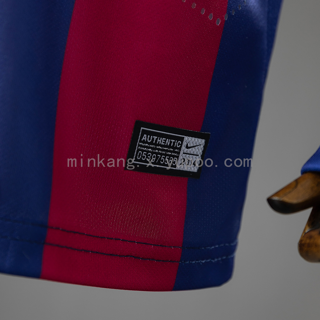 Barcelona 14/15 Home Retro Long-Sleeve Kids Kit Jersey Size 16-28 13