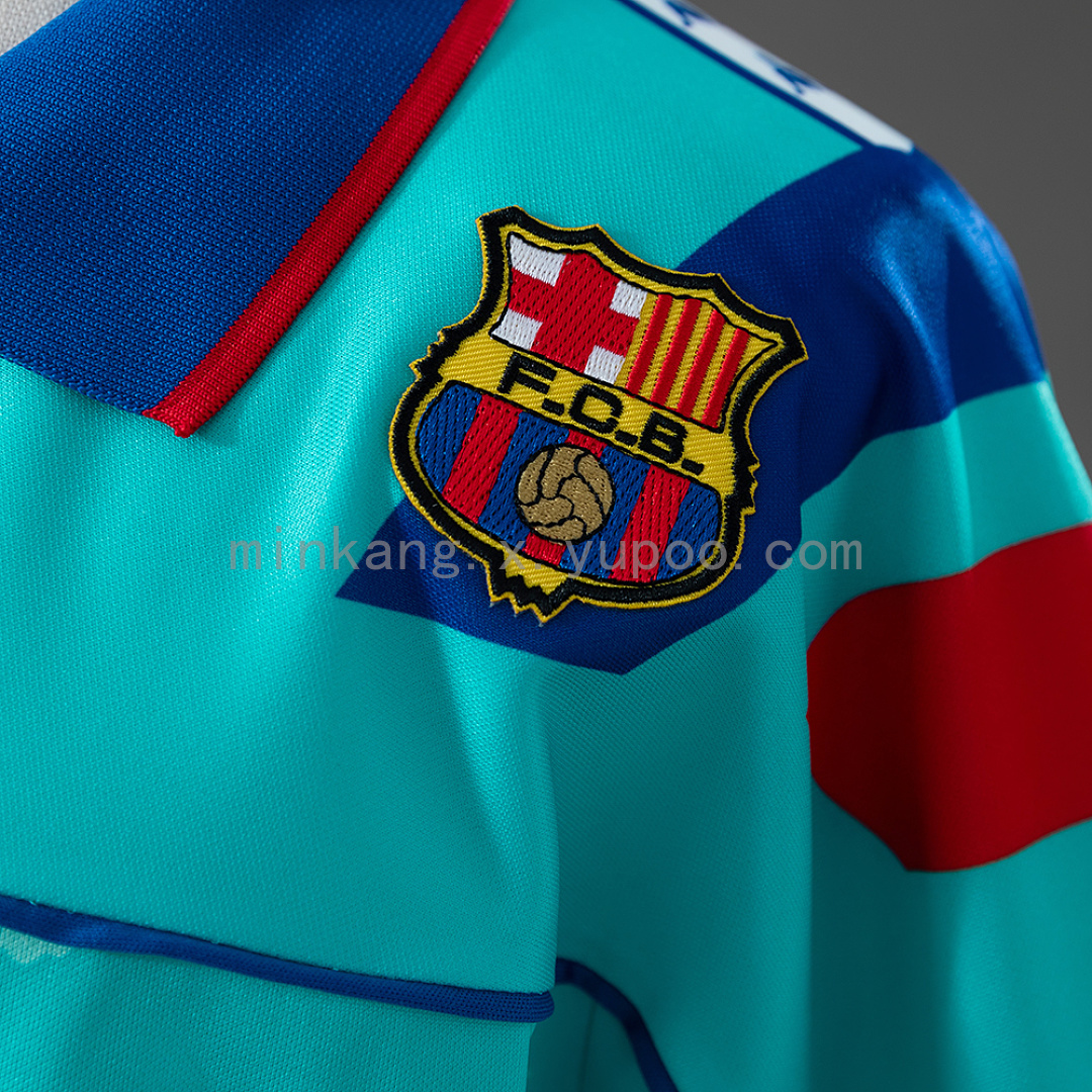 Barcelona 92/95 Away Retro Kids Kit Jersey Size 16-28 8