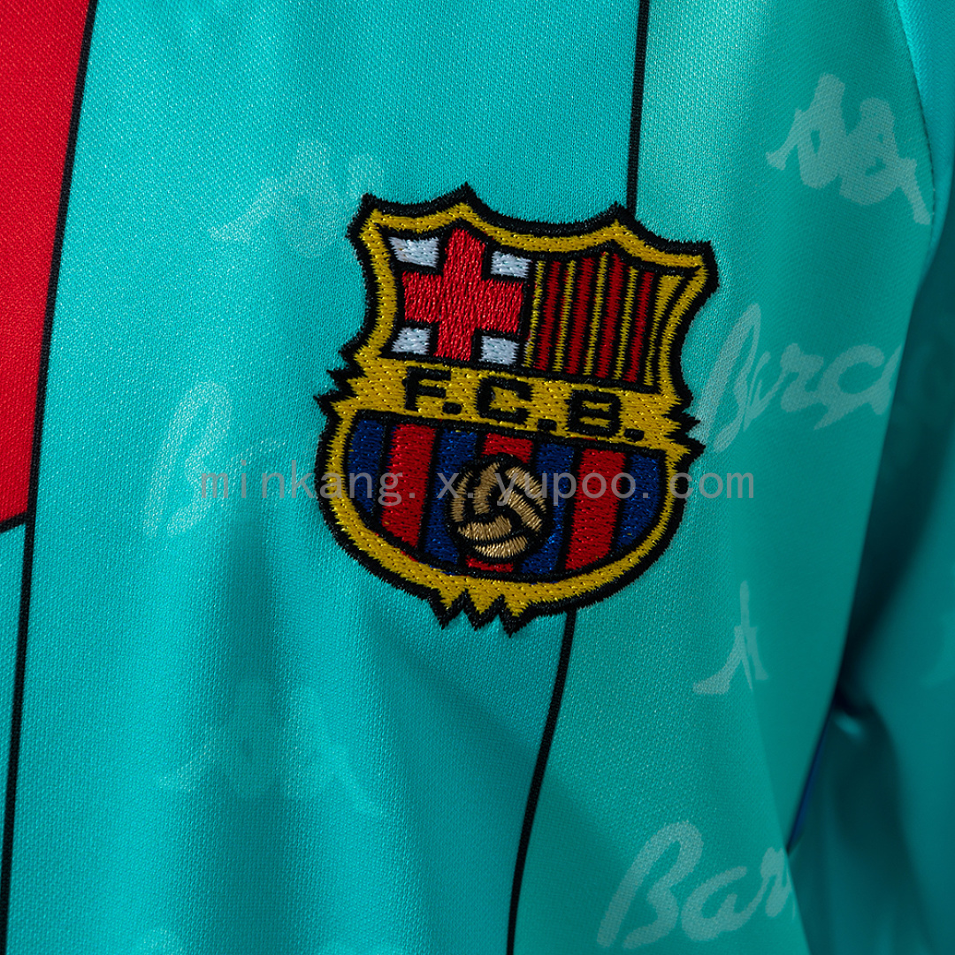 Barcelona 96/97 Away Retro Kids Kit Jersey Size 16-28 8