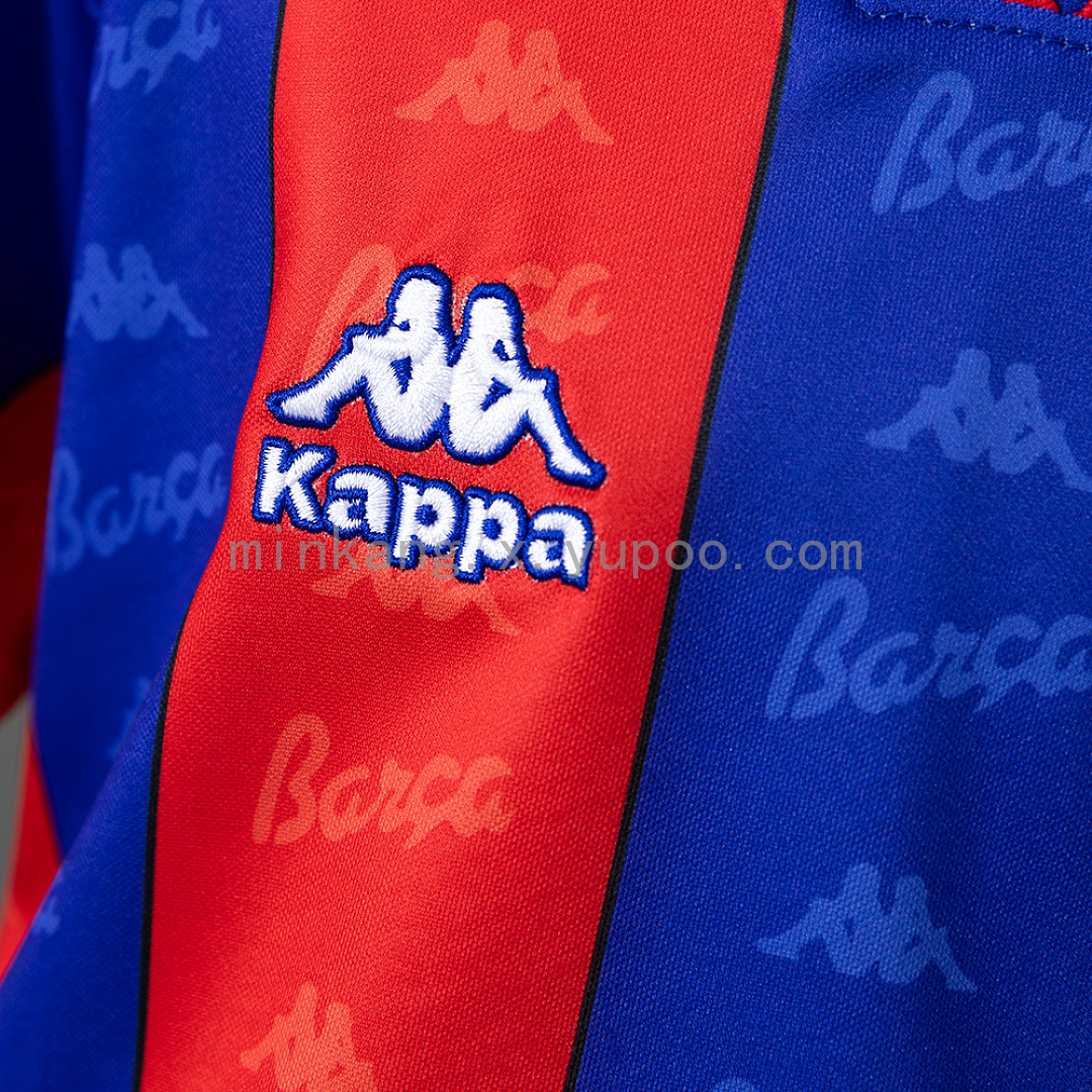 Barcelona 96/97 Home Retro Kids Kit Jersey Size 16-28 7