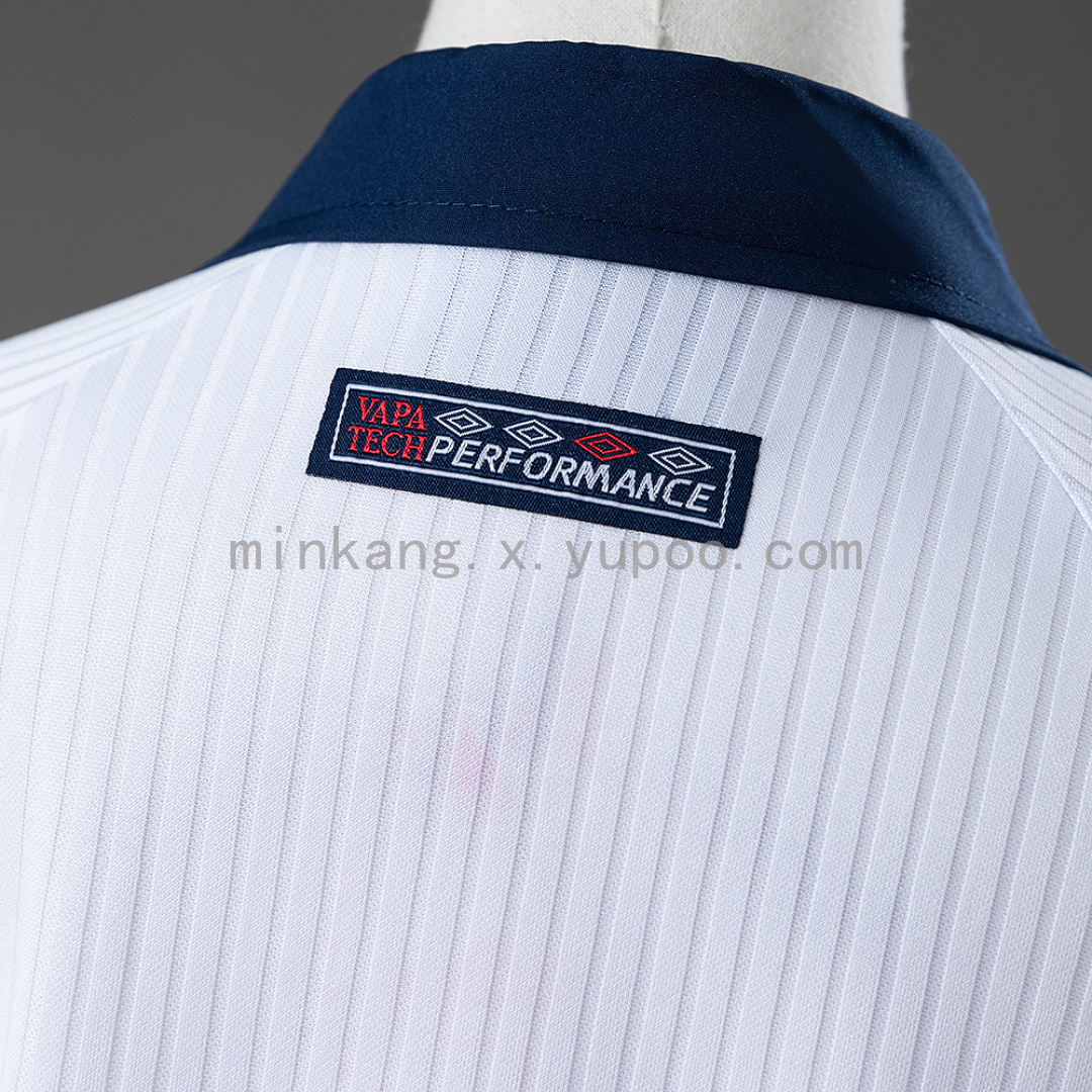 England 1998 Home Retro Long-Sleeved Kids Kit Jersey Size 16-28 4