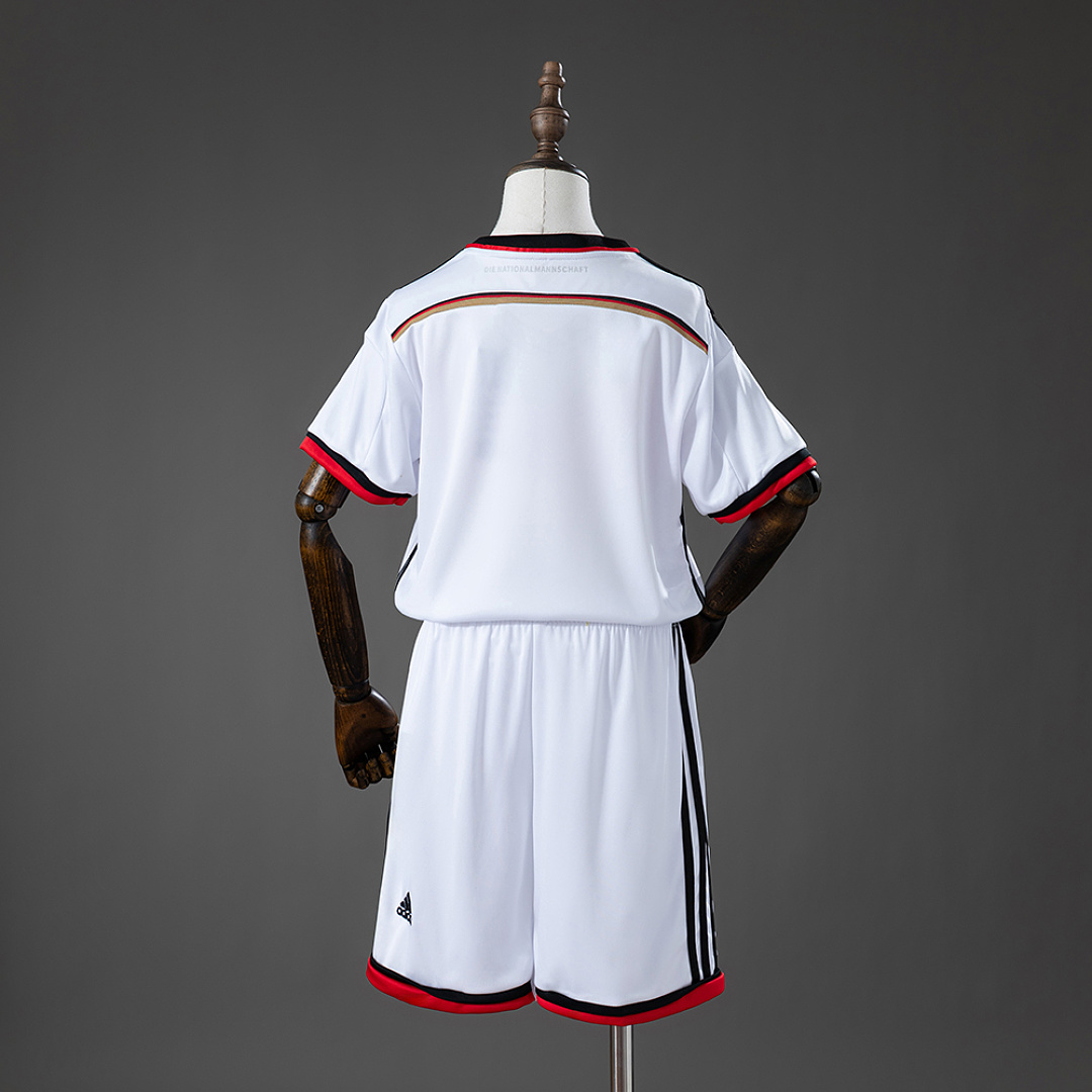 Germany 2014 Home Retro Kids Kit Jersey Size 16-28 2