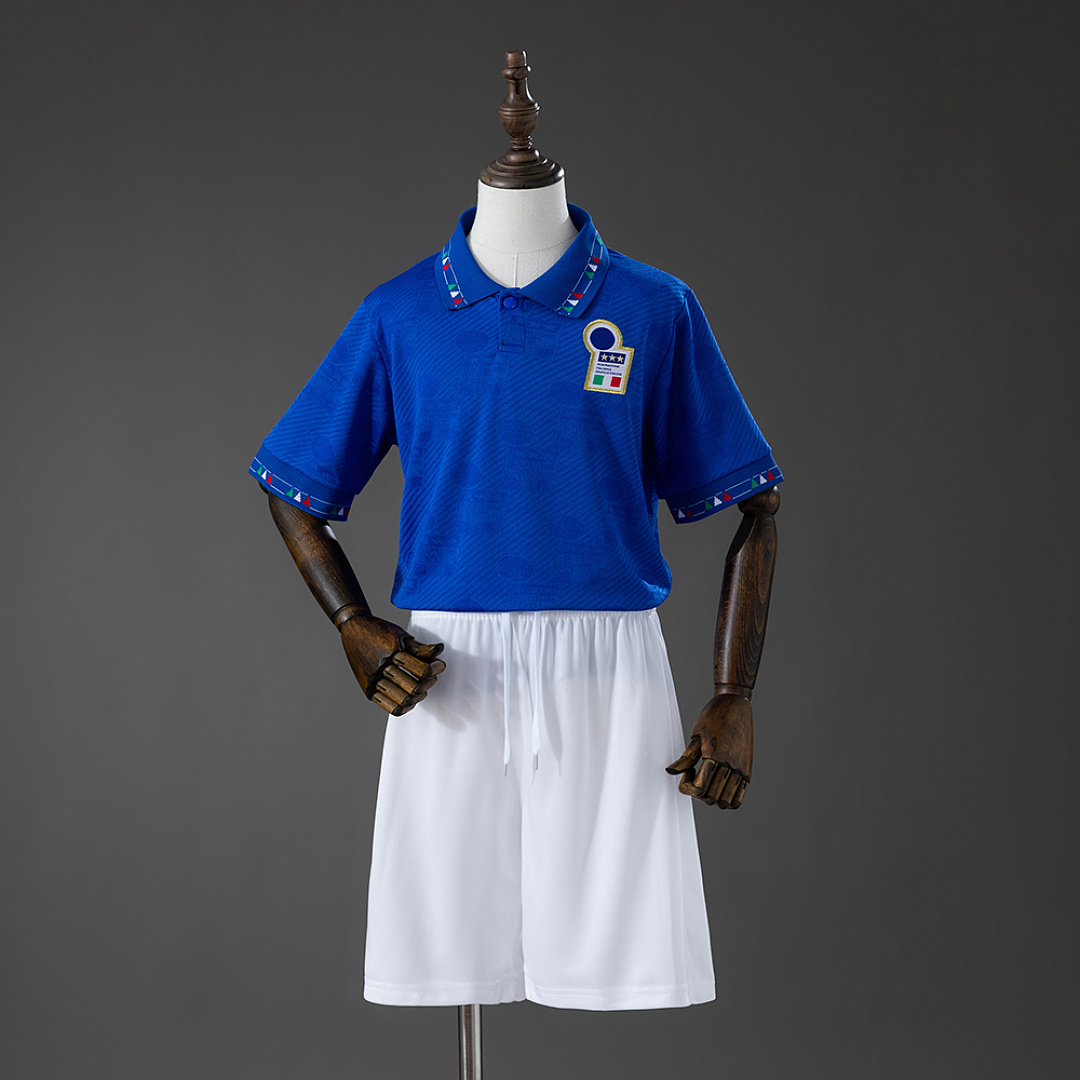 Italy 1994 Home Retro Kids Kit Jersey Size 16-28 3