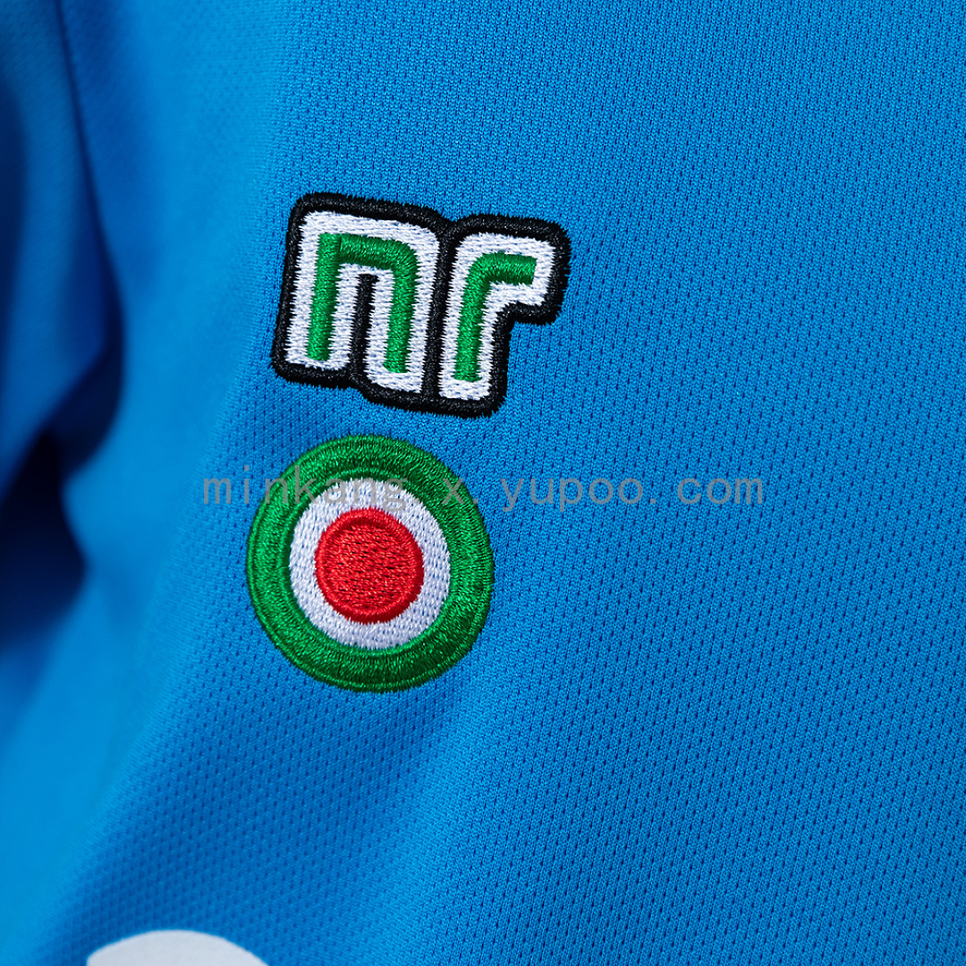 Napoli 87/88 Home Retro Kids Kit Jersey Size 16-28 7