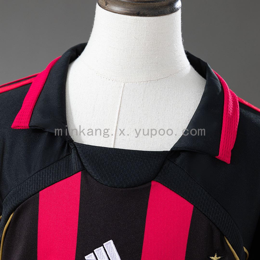 AC Milan 06/07 Home Retro Long Sleeve Kids Kit Jersey SIZE 16-28 10