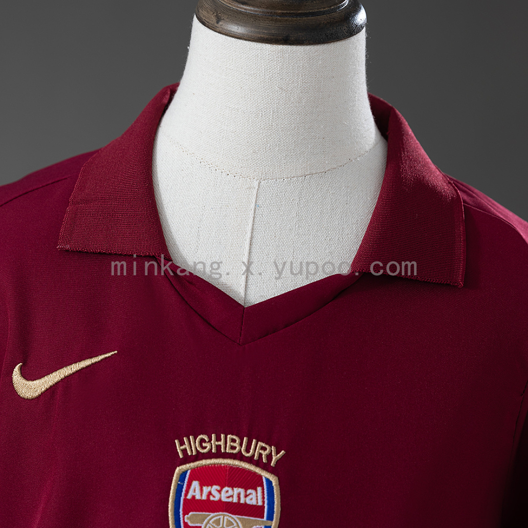 Arsenal 05/06 Home Retro Long Sleeve Kids Kit Jersey Size 16-28 10