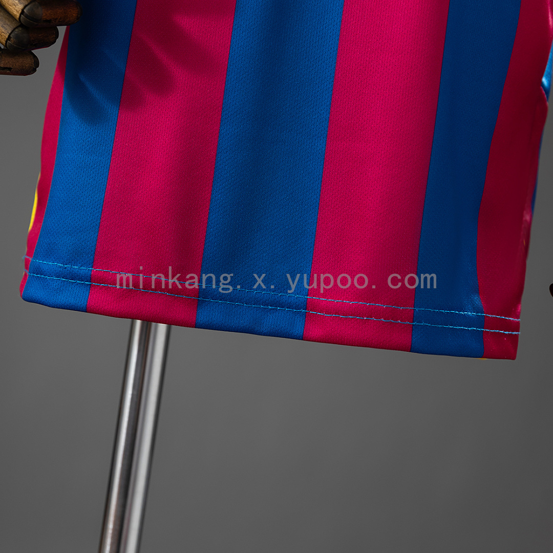 Barcelona 05/06 Home (League Edition) Retro Long Sleeve Kids Kit Jersey SIZE 16-28 10