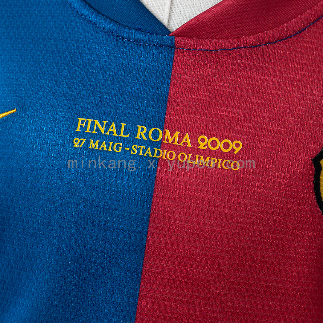 Barcelona 08/09 Home Retro Long Sleeve Kids Kit Jersey SIZE 16-28 9