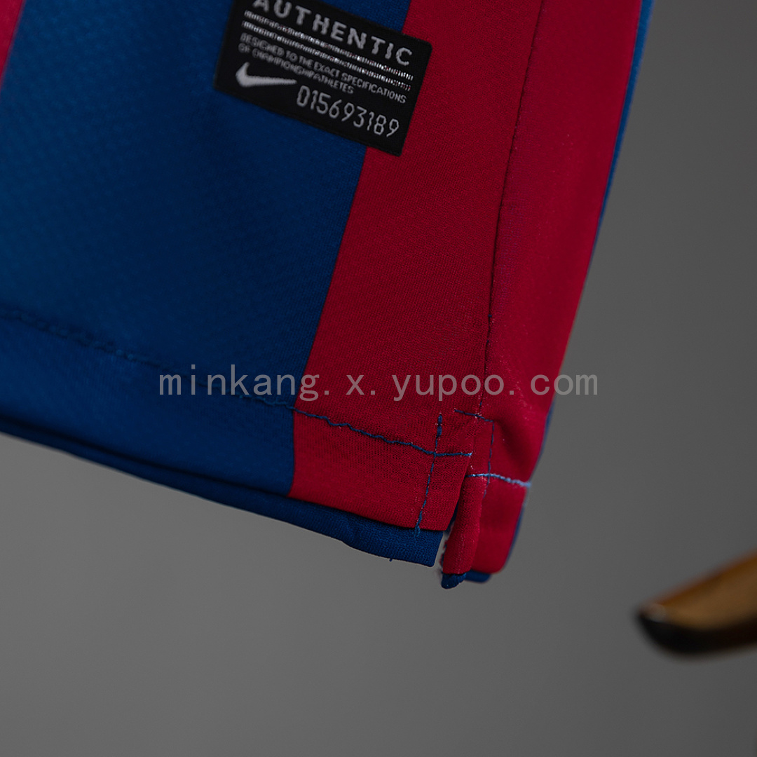 Barcelona 10/11 Home Retro Long Sleeve Kids Kit Jersey SIZE 16-28 11