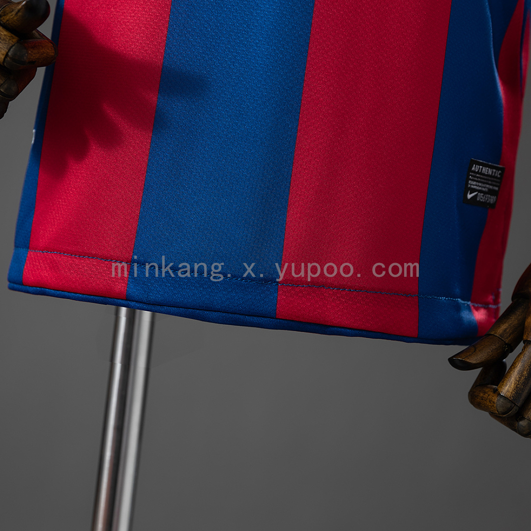 Barcelona 10/11 Home Retro Long Sleeve Kids Kit Jersey SIZE 16-28 14