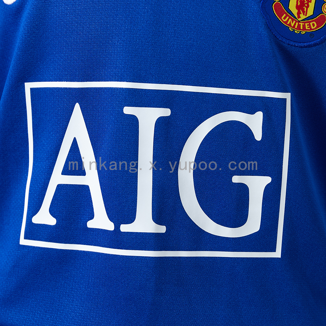 M-U 08/09 Third Away Retro Long-Sleeve Kids Kit Jersey Size 16-28 10