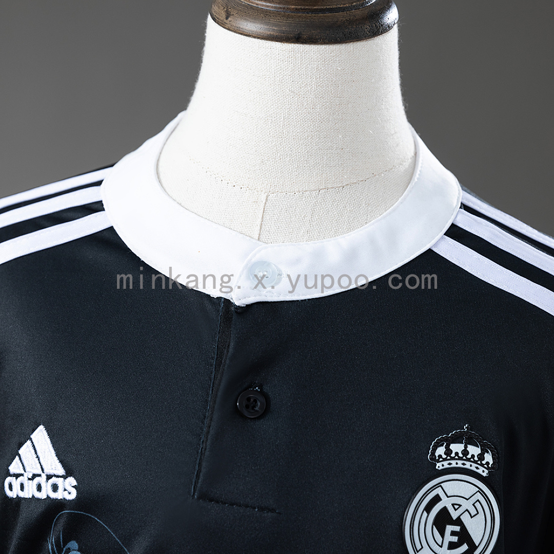 Real Madrid 14/15 Third Away Retro Long Sleeve Kids Kit Jersey SIZE 16-28 10