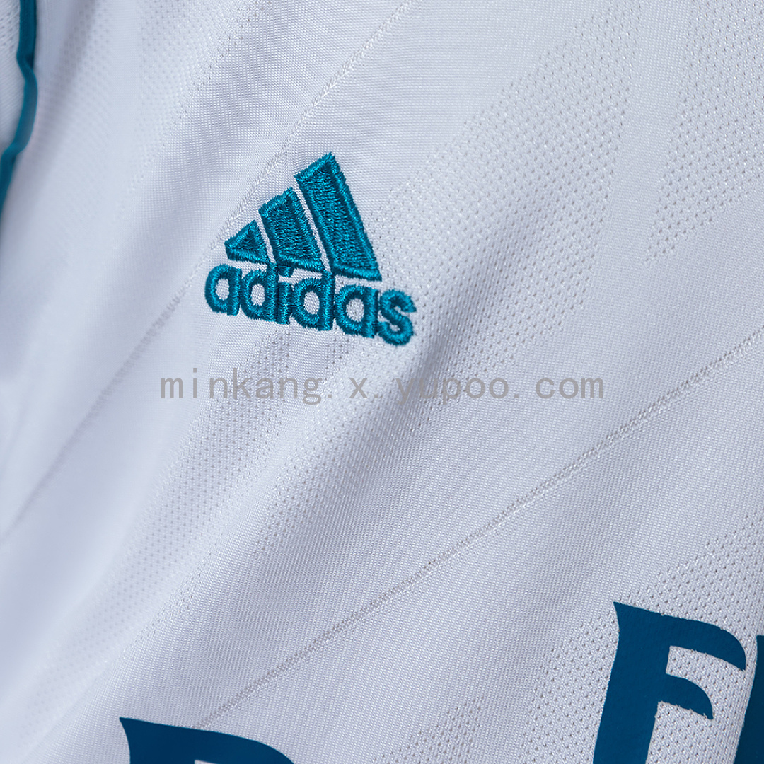 Real Madrid 17/18 Home Retro Long Sleeve Kids Kit Jersey Size 16-28 7