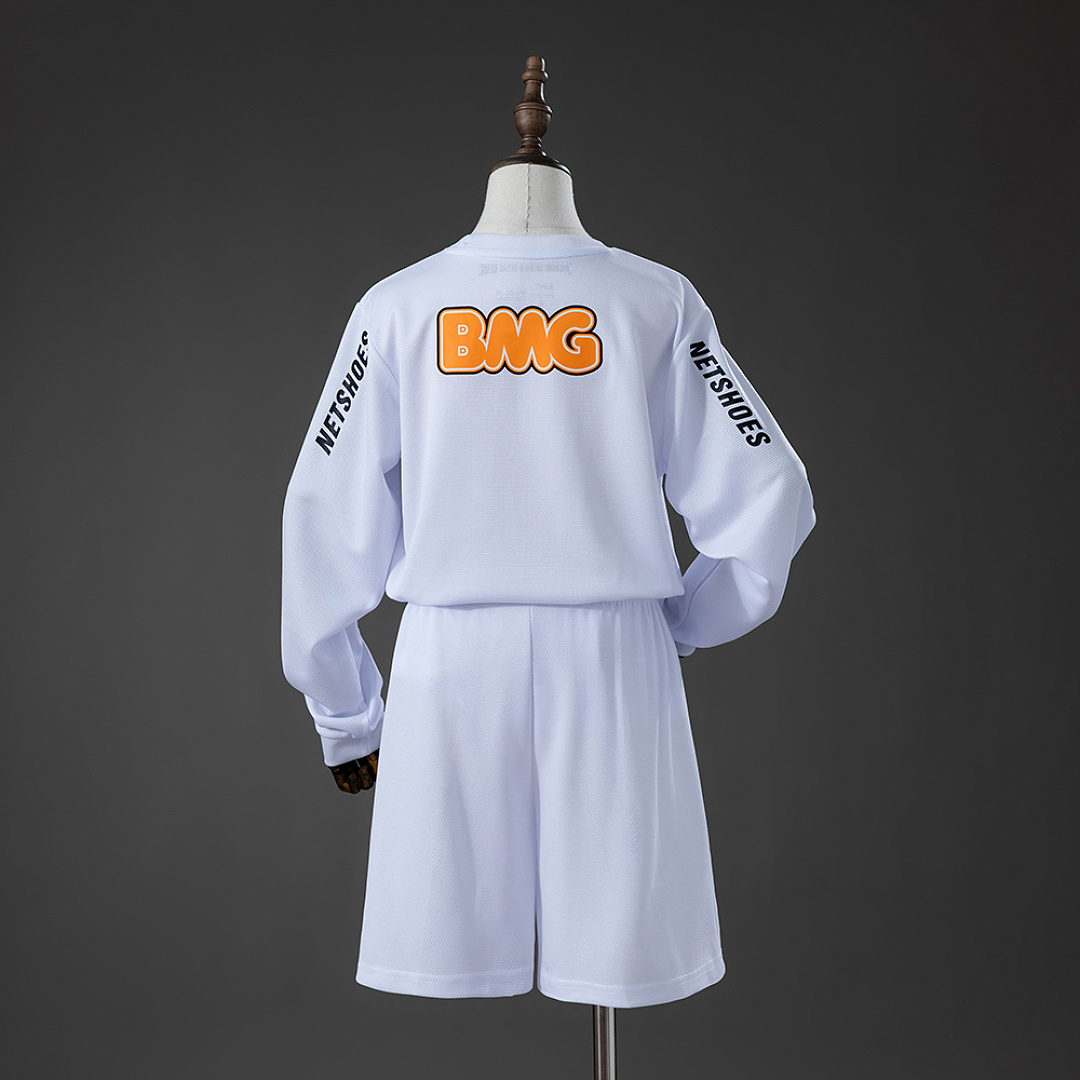 Santos 12/13 Home Retro Long Sleeve Kids Kit Jersey Size 16-28 2