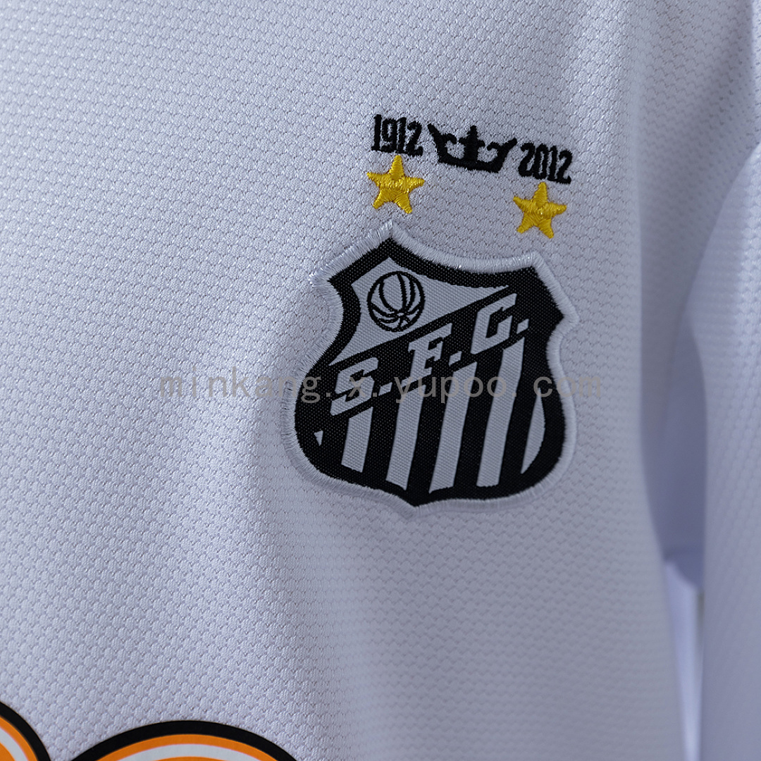Santos 12/13 Home Retro Long Sleeve Kids Kit Jersey Size 16-28 8