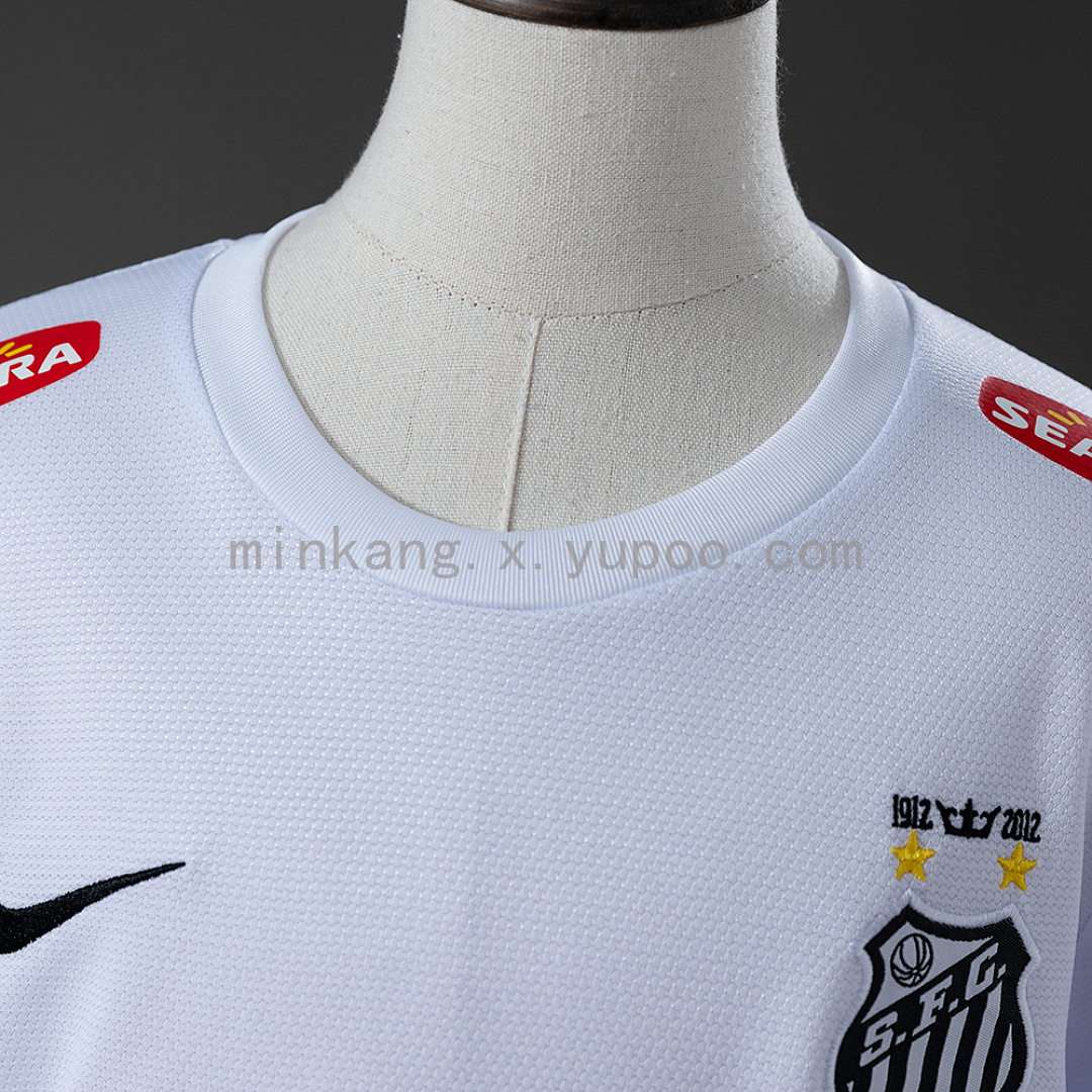 Santos 12/13 Home Retro Long Sleeve Kids Kit Jersey Size 16-28 10