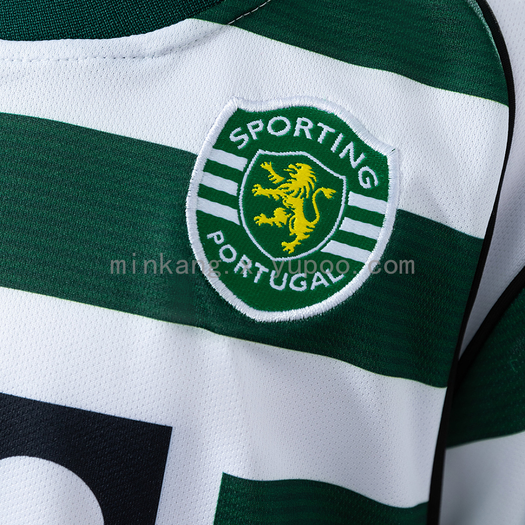 Sporting CP 01/02 Home Retro Long-Sleeve Kids Kit Jersey Size 16-28 8