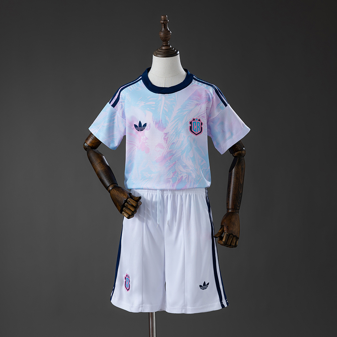 Costa Rica 2026 Away Kids Kit Jersey Size 16-30 3
