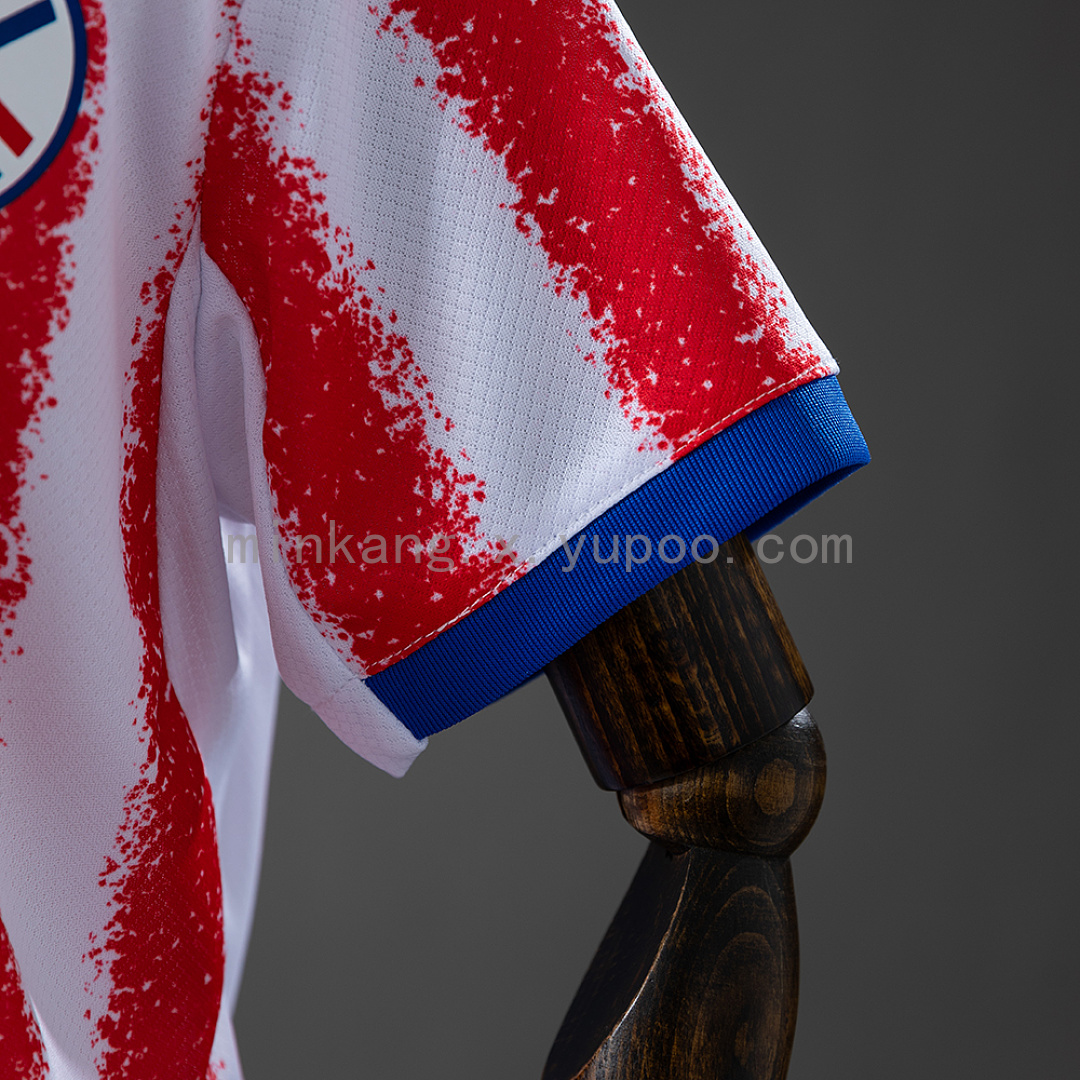 Paraguay 2026 Home Kids Kit Jersey Size 16-28 6