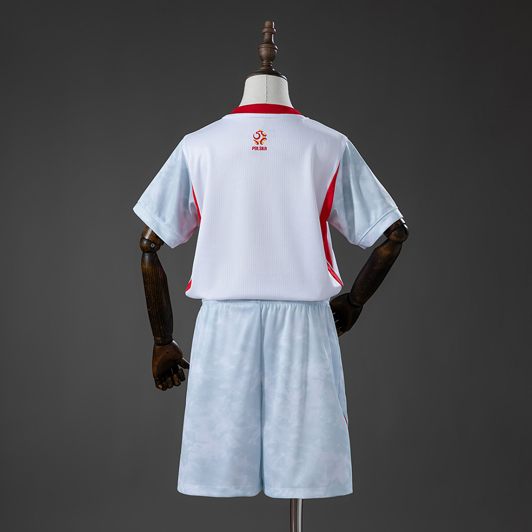 Poland 2026 Home Kids Kit Jersey Size 16-28 2