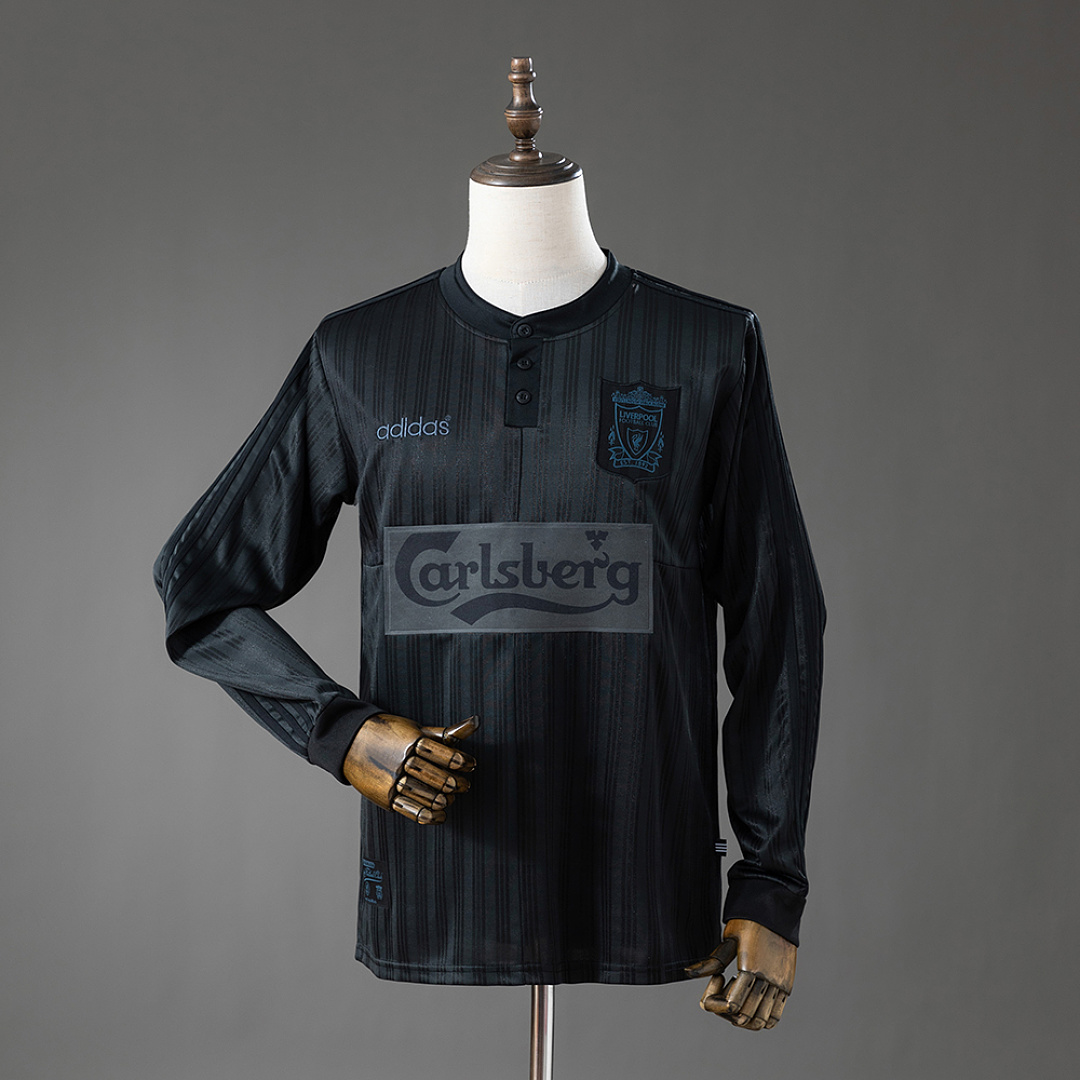 LFC 95/96 Retro Long Sleeve Black Jersey S-XXL 2