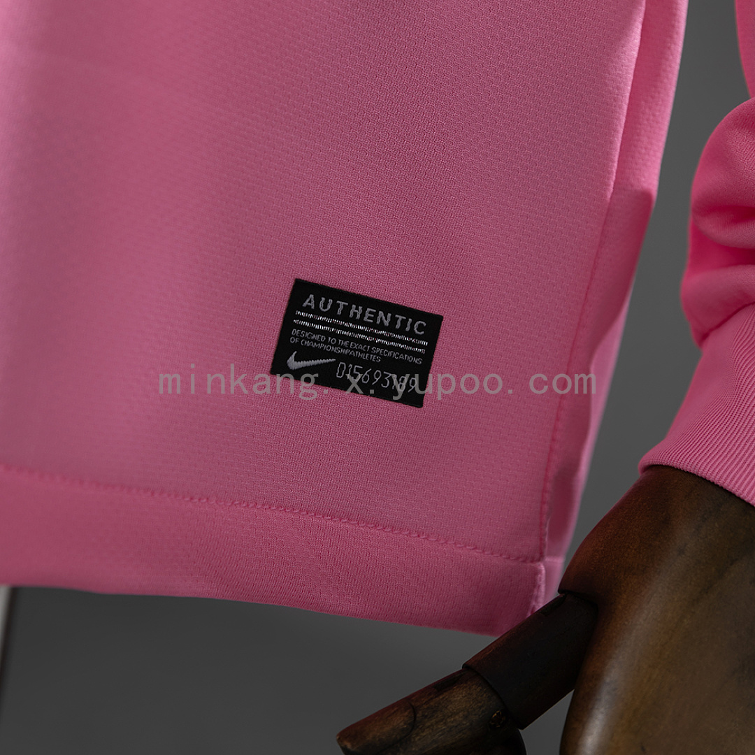 Santos 12/13 Retro Pink Long Sleeve Jersey S-XXL 5
