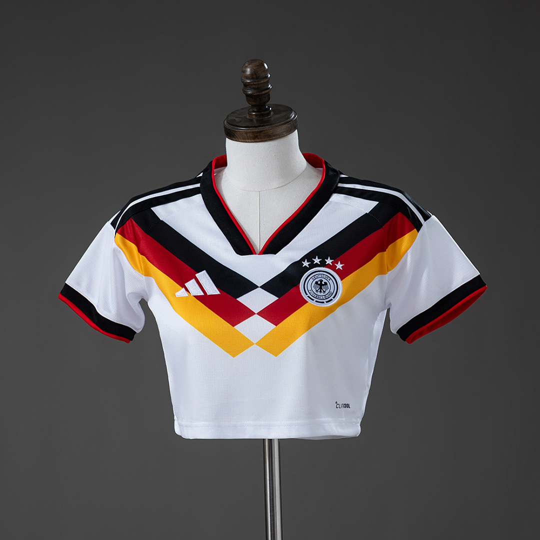 Germany 2026 Home Women's Crop Top Style Jersey S-XXL 3