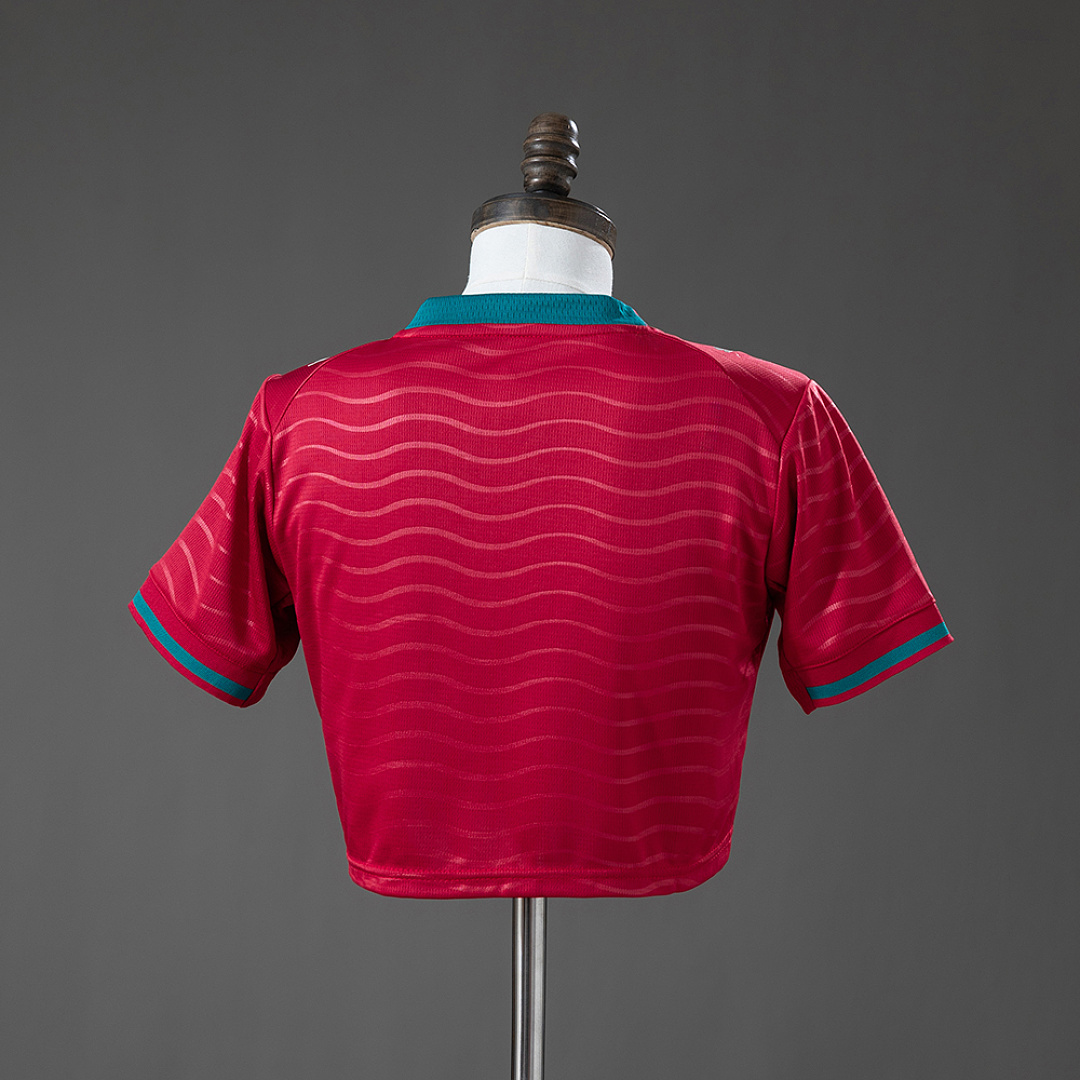 Portugal 2026 Home Women's Crop Top Style Jersey S-XXL 2