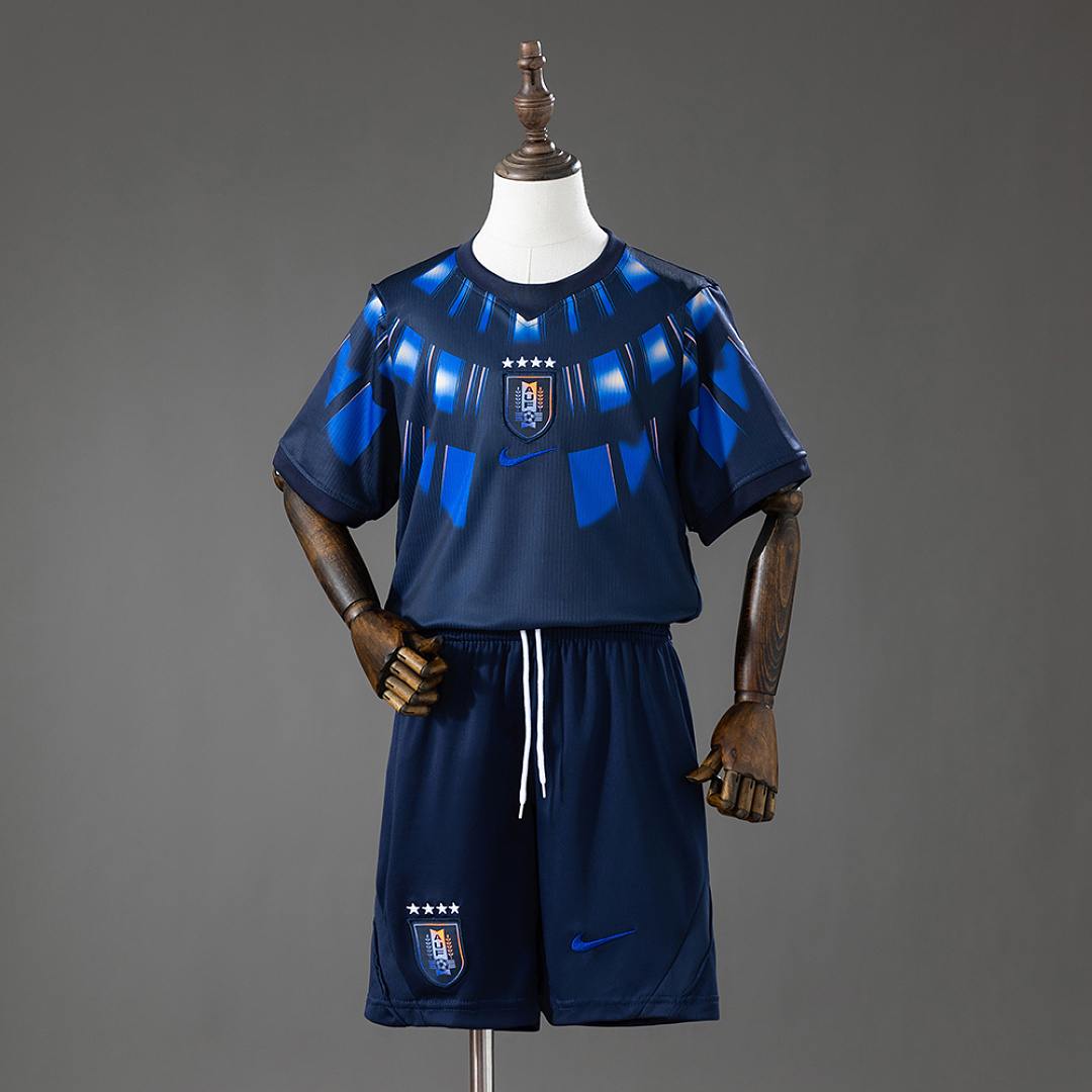 Uruguay 2026 Away Kids Kit Jersey Size 16-28 3