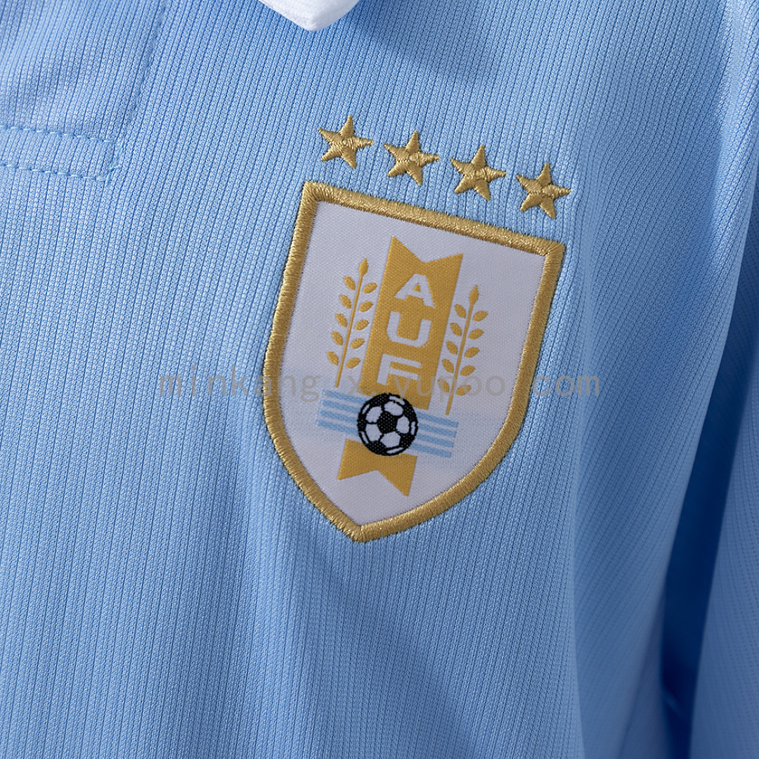 Uruguay 2026 Home Kids Kit Jersey Size 16-28 8