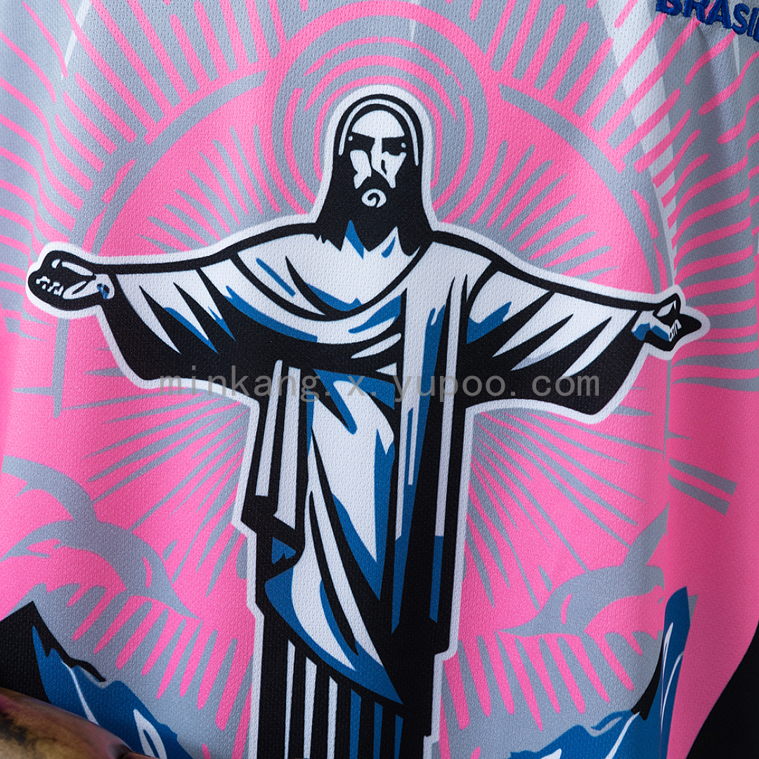 Brazil 2026 Christ the Savior - Pink Jersey S-XXL 8
