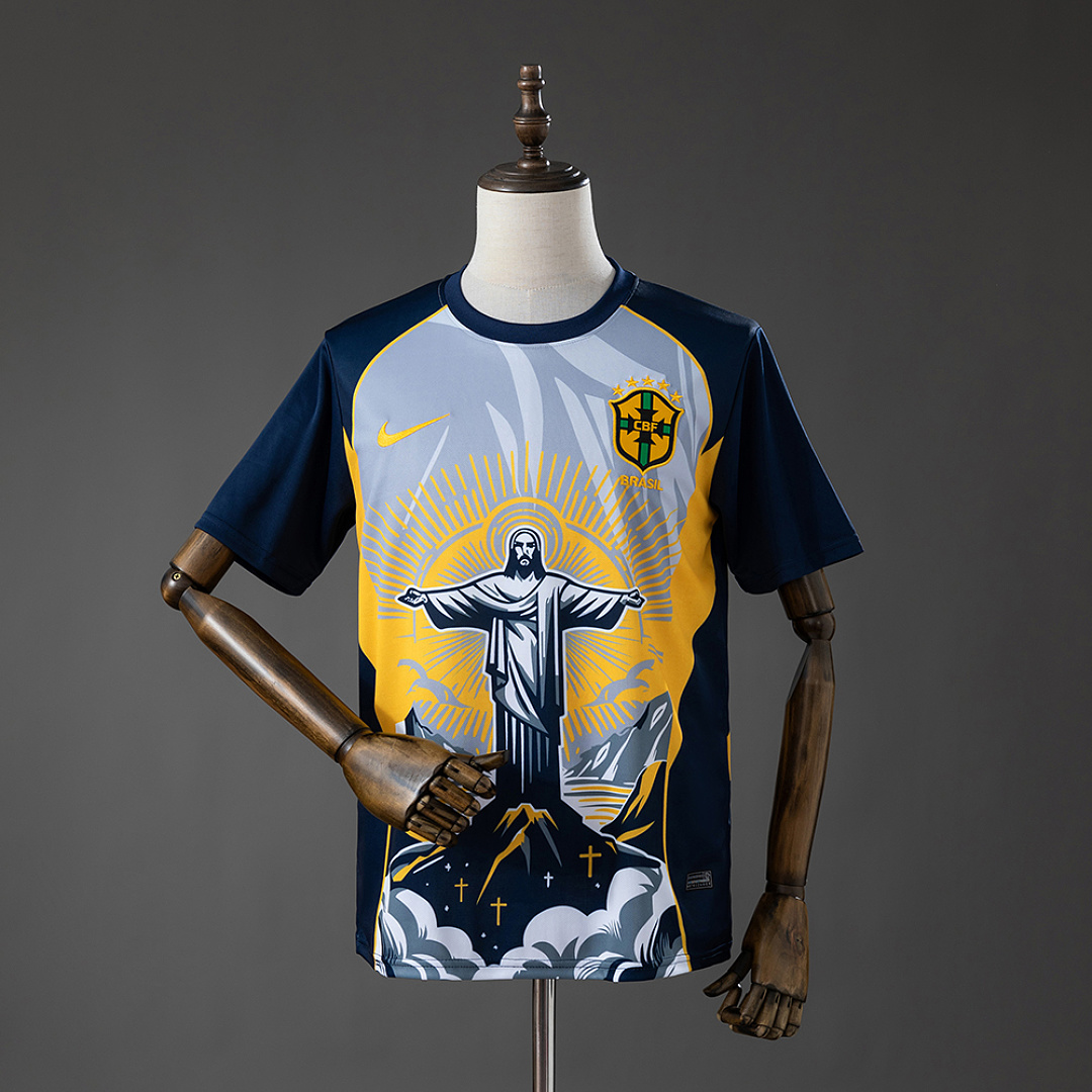 Brazil 2026 Christ the Savior - Yellow Jersey S-XXL 3