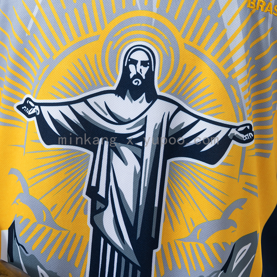 Brazil 2026 Christ the Savior - Yellow Jersey S-XXL 8