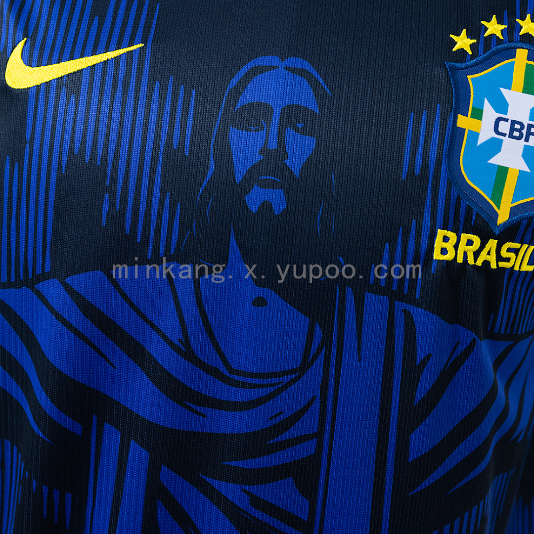 Brazil 2026 Jesus Edition - Blue Jersey S-4XL 8