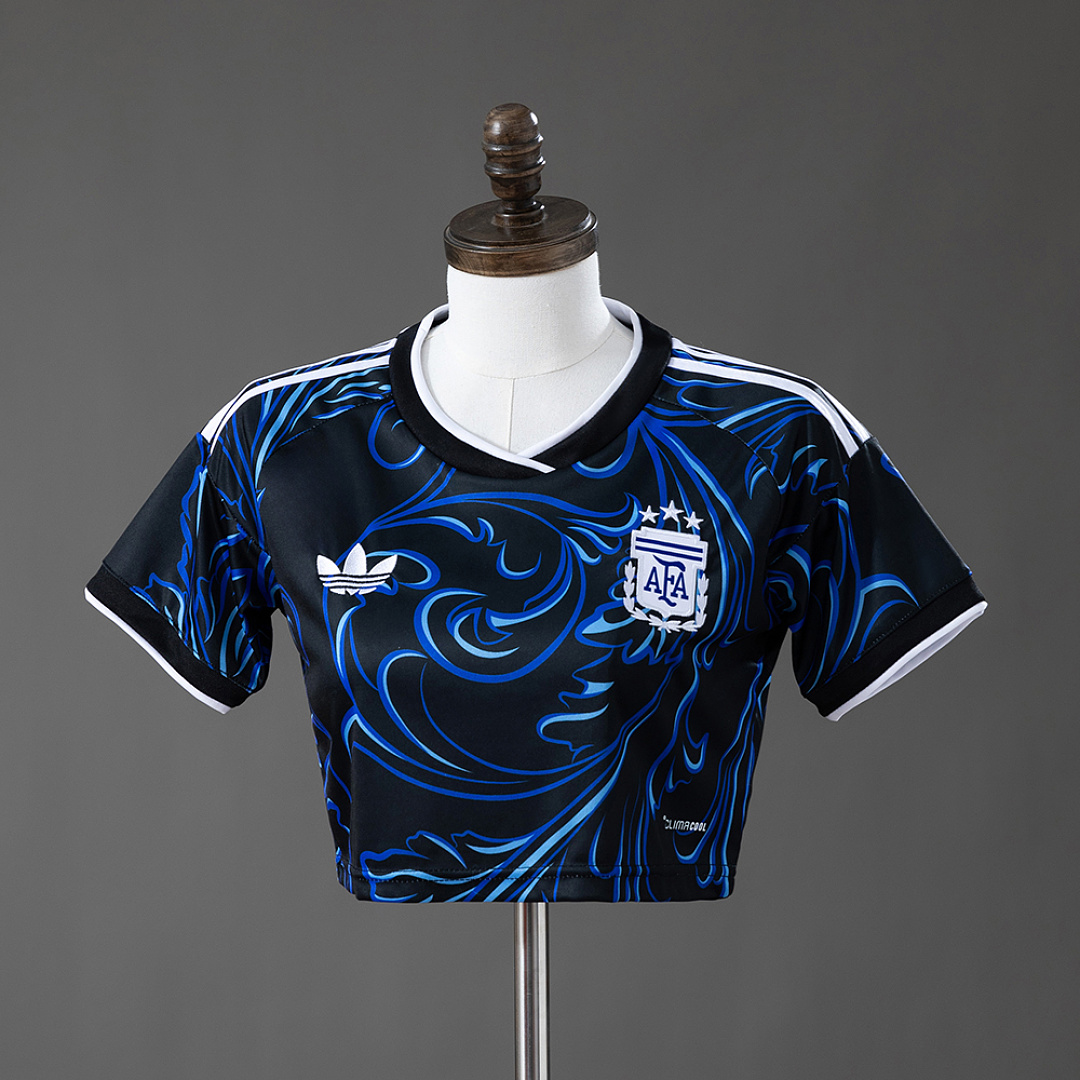 Argentina 2026 Away Women's Crop Top Style S-XXL 2