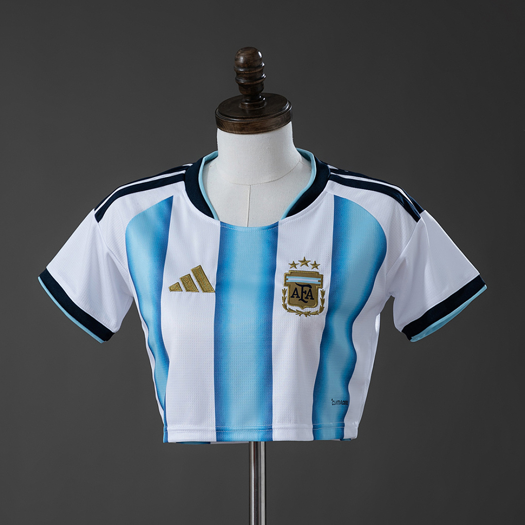 Argentina 2026 Home Women's Crop Top Style S-XXL 2