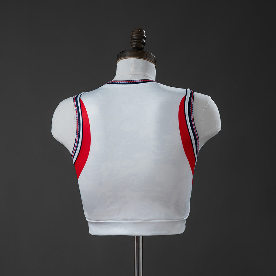 England 2026 Home Women's Crop Top Style Vest S-XXL 3