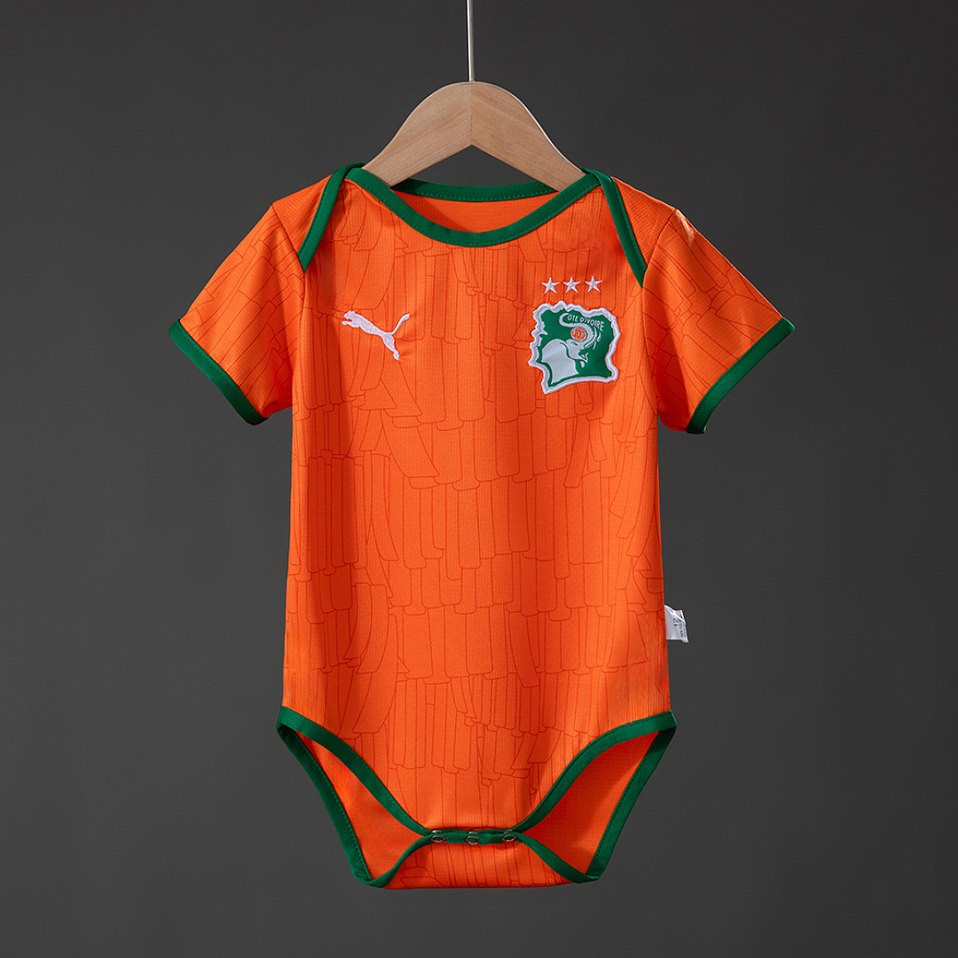 Ivory Coast 2026 Home Baby Jersey Size 9/12 2