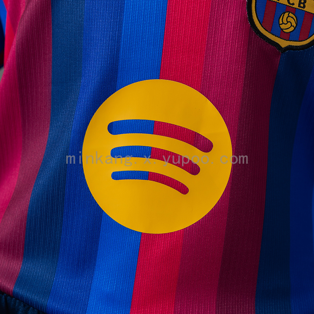 Barcelona 26/27 Home Kids Kit Jersey Size 16-28 9