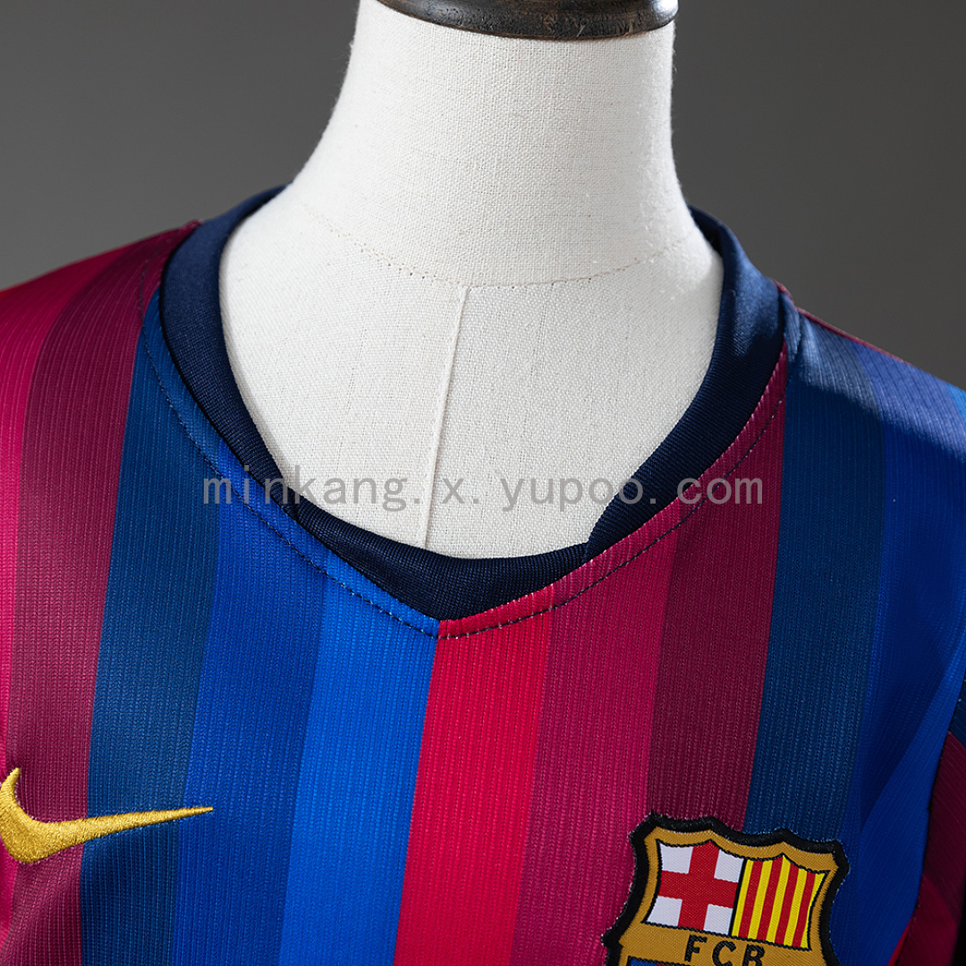 Barcelona 26/27 Home Kids Kit Jersey Size 16-28 10