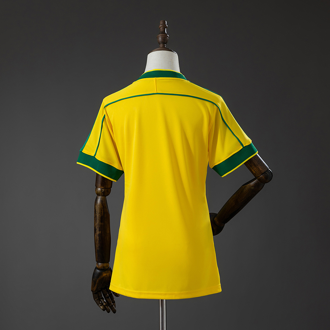 Brazil 1998 Home Women's Retro Jersey S-XXL 3