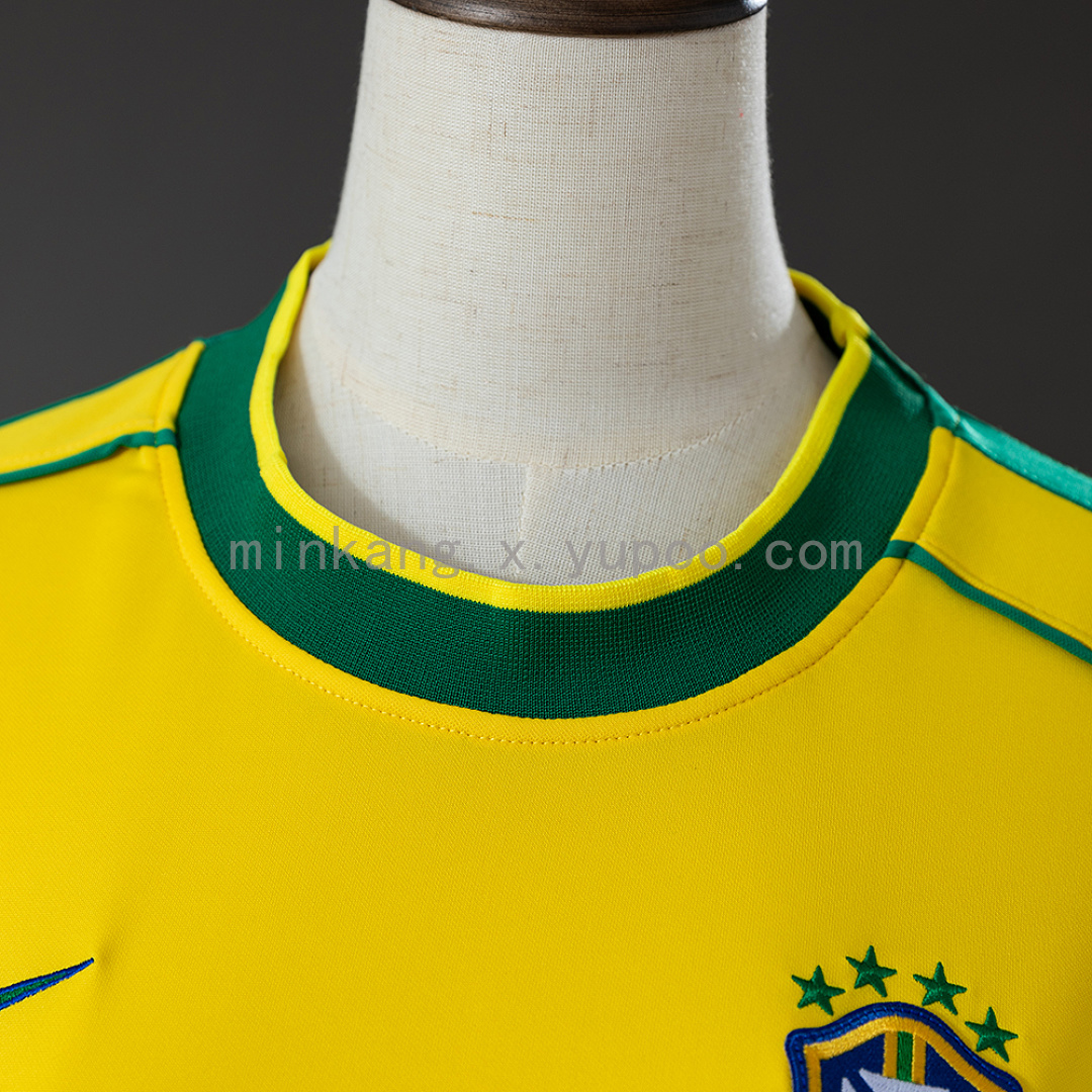 Brazil 1998 Home Women's Retro Jersey S-XXL 10