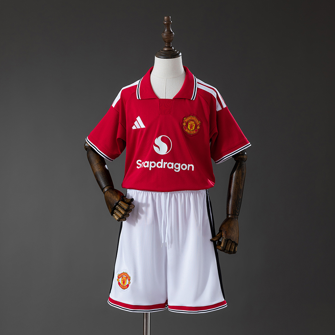 M-U 26/27 Home Kids Kit Jersey Size 16-28 2