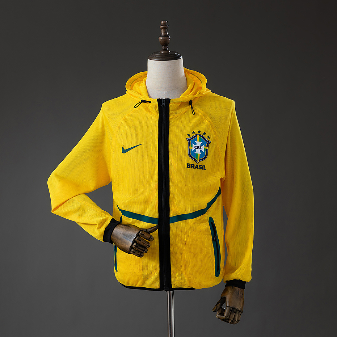 Brazil 2026 Men's Football Anthem Jacket - Yellow S-XXL 3