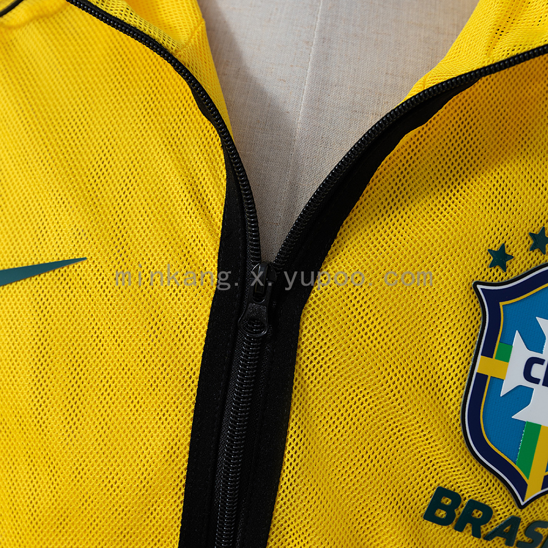 Brazil 2026 Men's Football Anthem Jacket - Yellow S-XXL 6