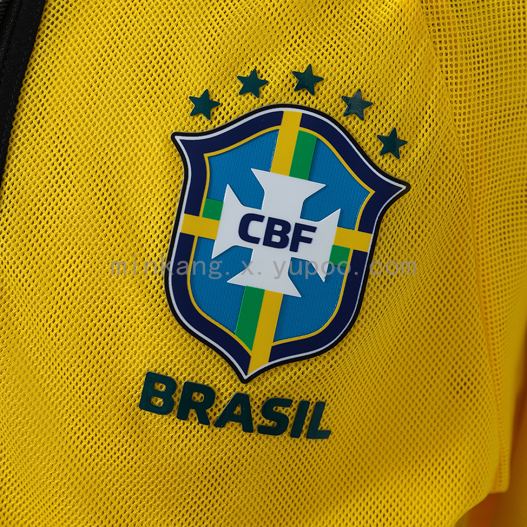 Brazil 2026 Men's Football Anthem Jacket - Yellow S-XXL 8