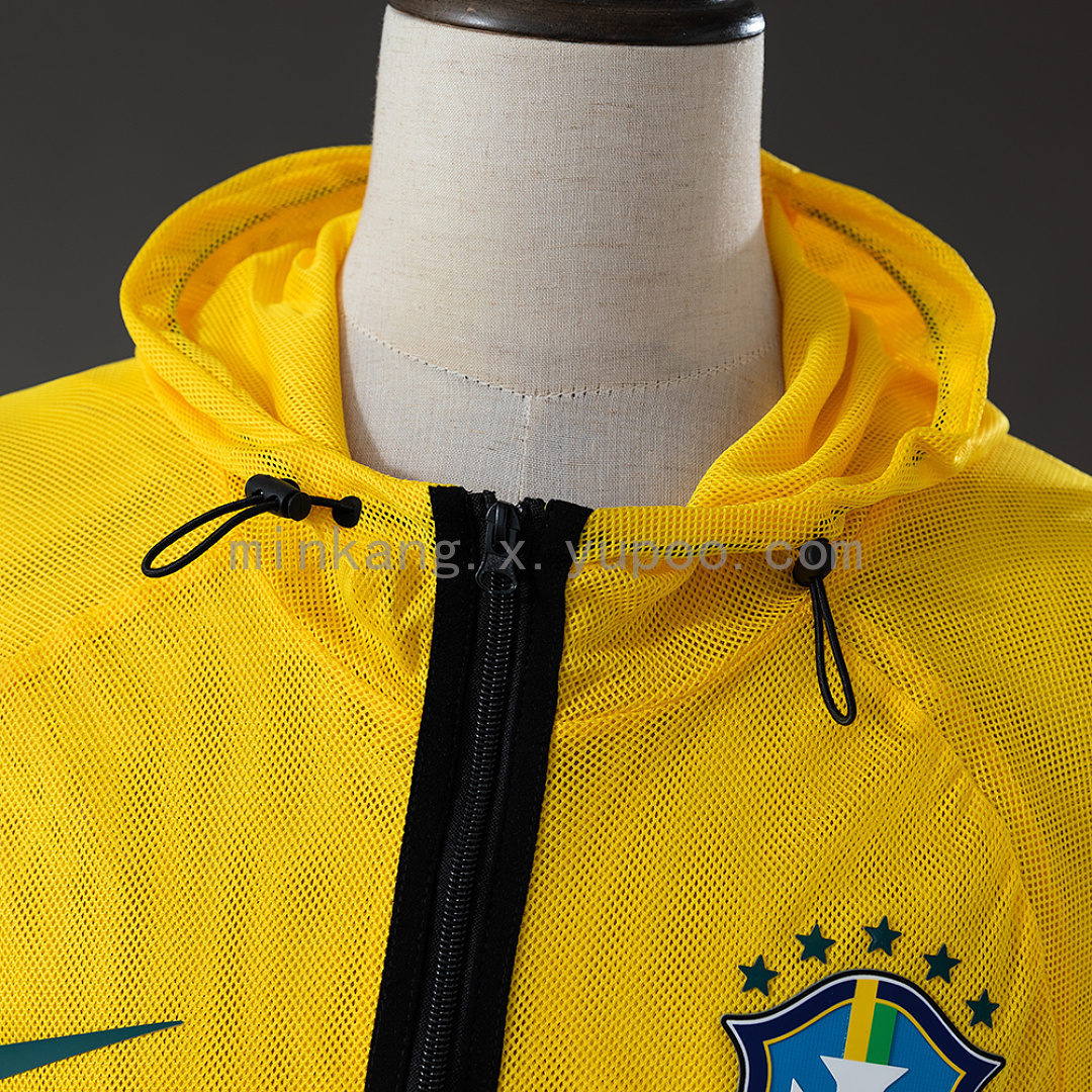 Brazil 2026 Men's Football Anthem Jacket - Yellow S-XXL 9