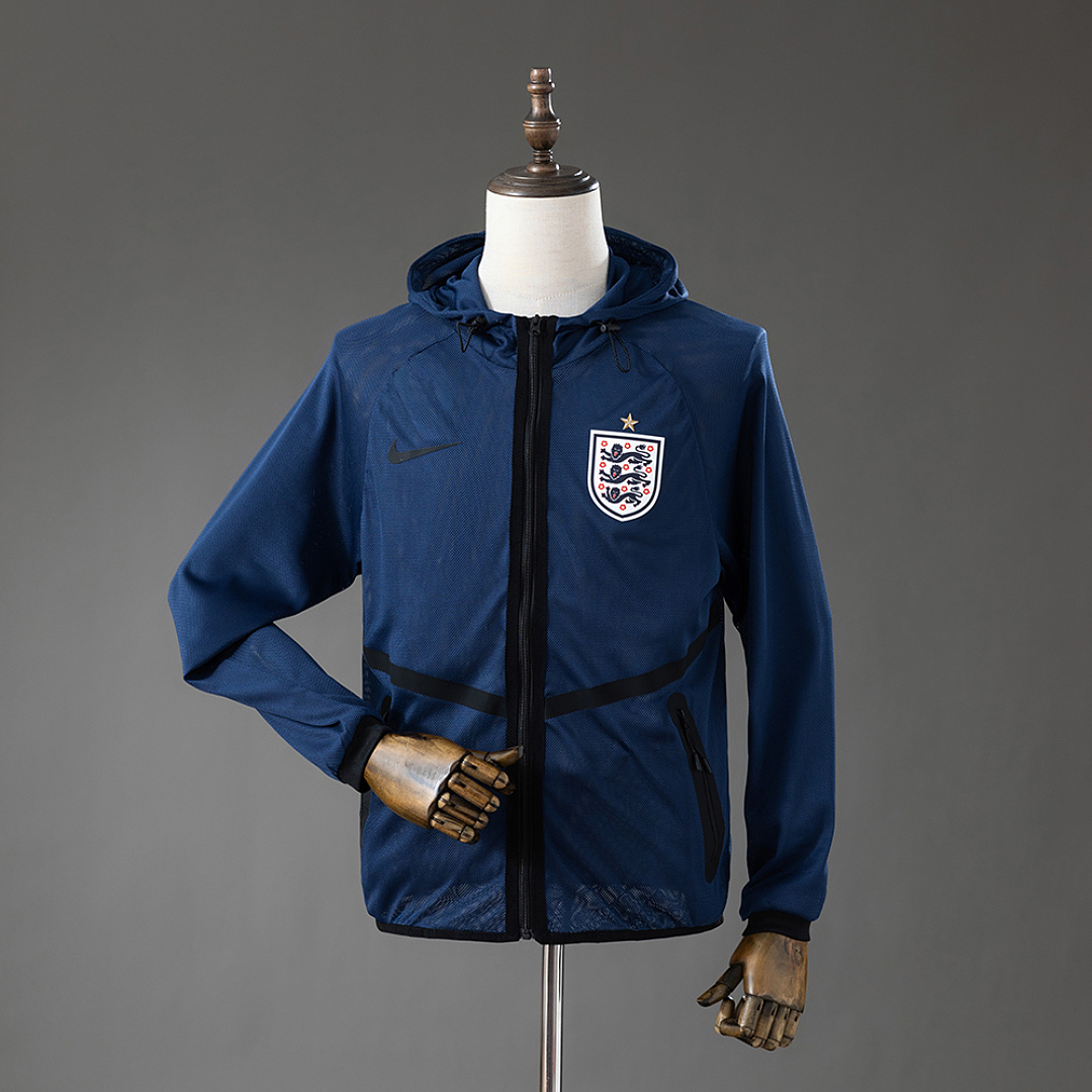 England 2026 Men's Football Anthem Jacket - Blue S-XXL 3
