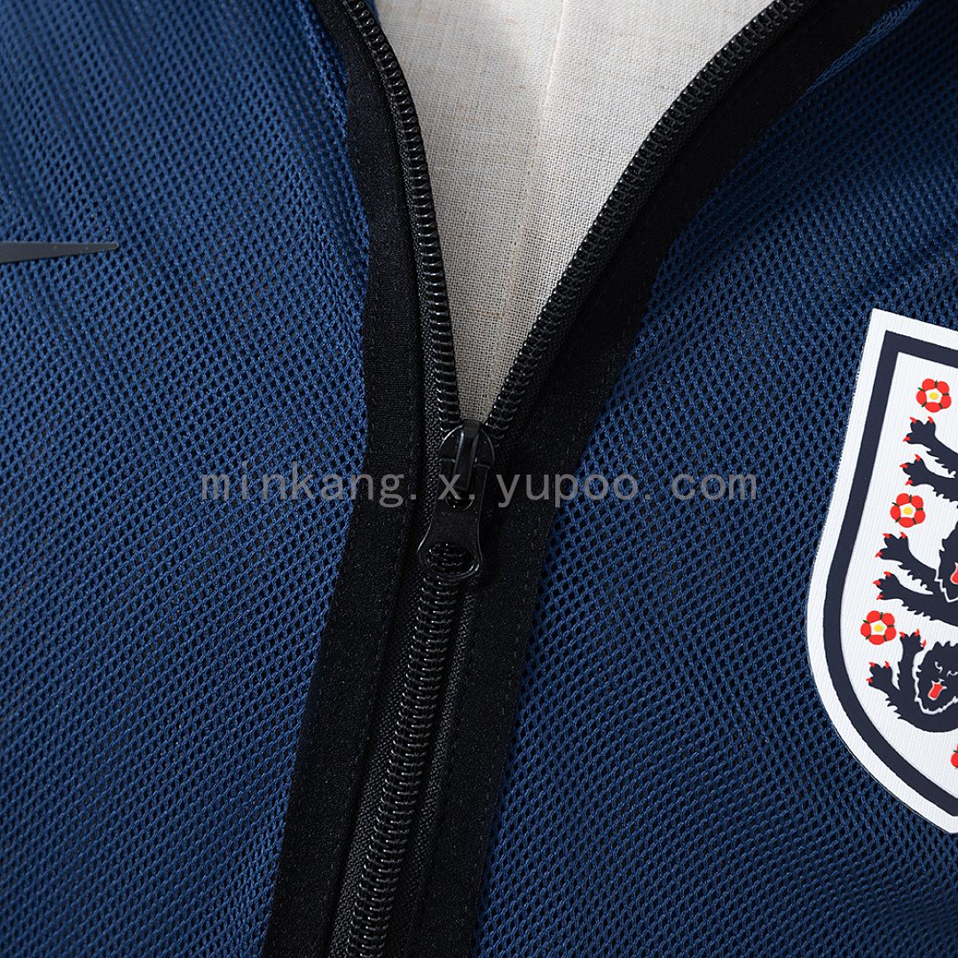 England 2026 Men's Football Anthem Jacket - Blue S-XXL 6