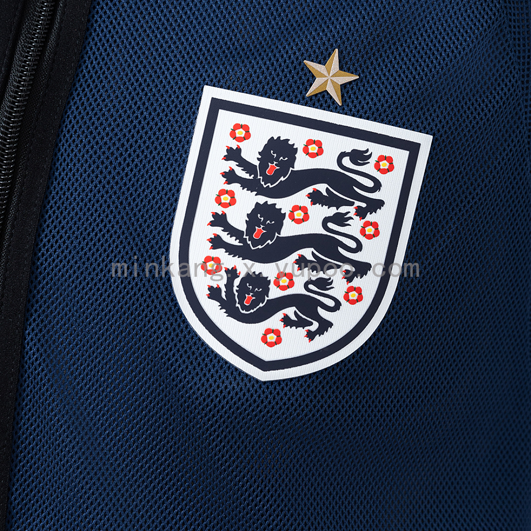 England 2026 Men's Football Anthem Jacket - Blue S-XXL 8
